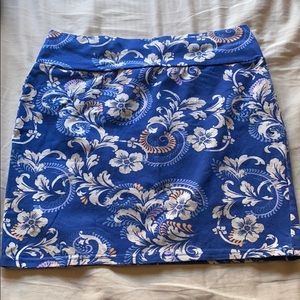 Cotton on blue skirt